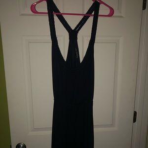Navy spaghetti strap dress